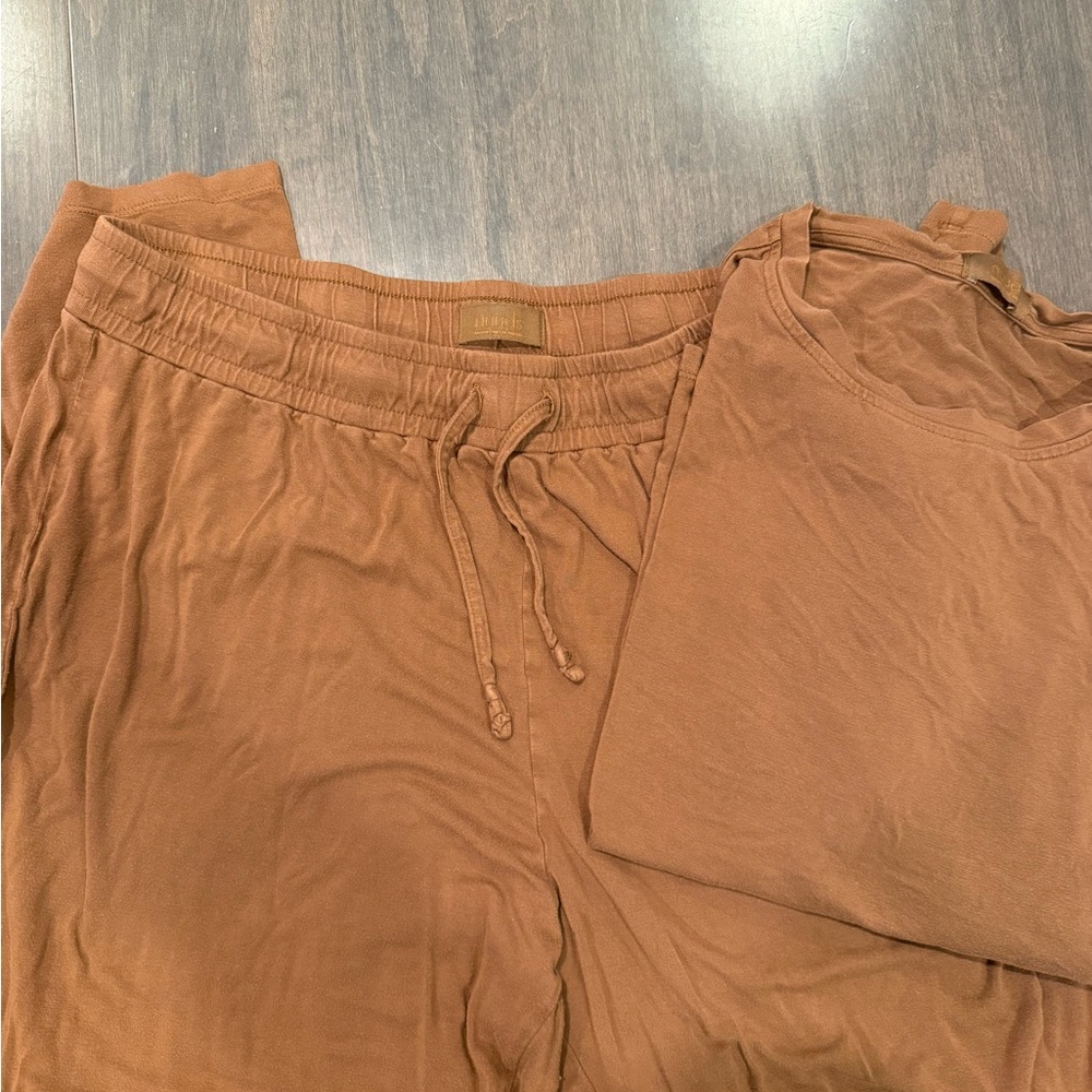 Nuuds Tan Drawstring Trousers - Picture 2 of 2